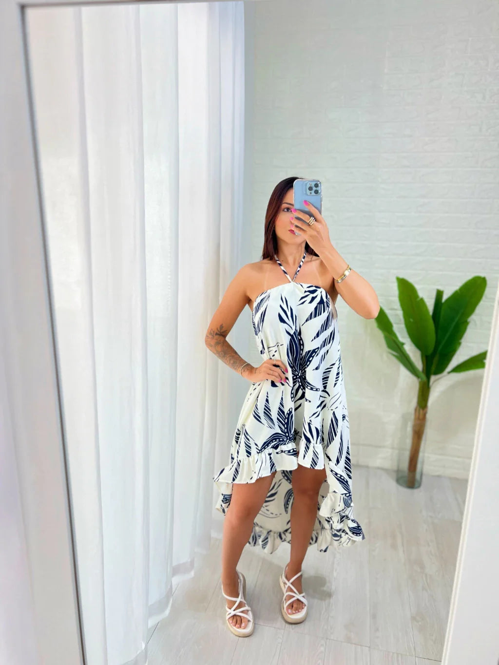 Vestido Bata Babado