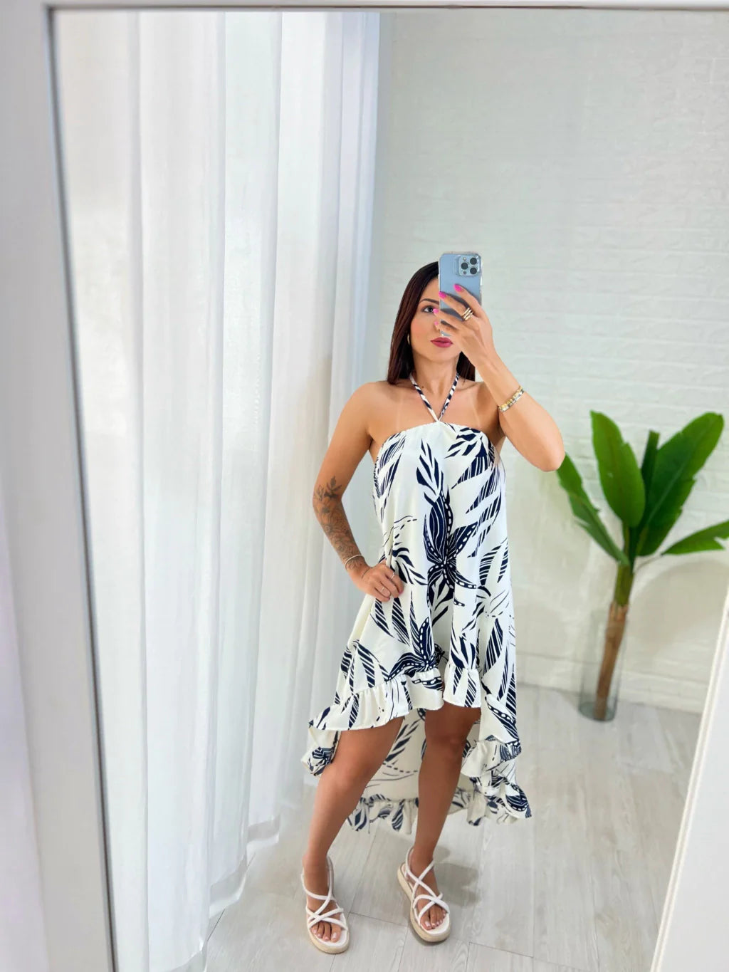 Vestido Bata Babado
