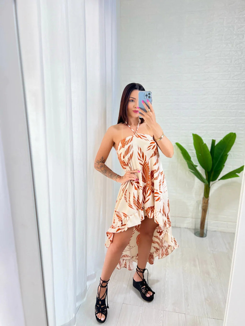 Vestido Bata Babado