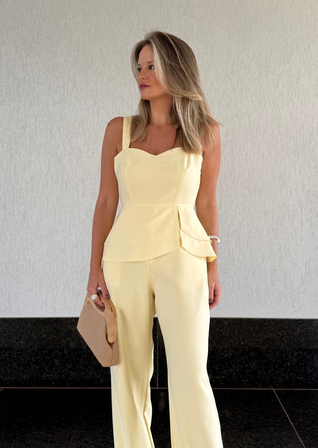 Conjunto Bárbara - Amarelo Manteiga