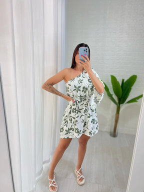 Vestido Nula Manga Floral