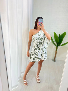 Vestido Nula Manga Floral