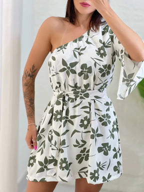 Vestido Nula Manga Floral