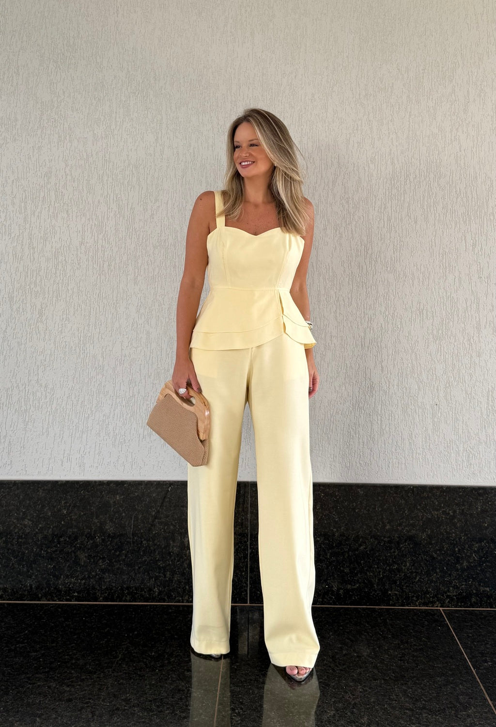 Conjunto Bárbara - Amarelo Manteiga